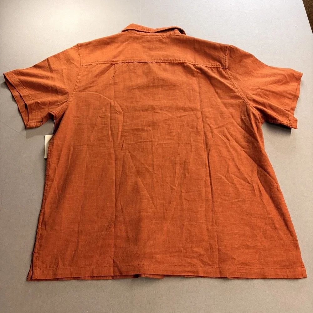 Lucky Brand Tequila Time Rust Camp Shirt Mens XL Embroidered Western 168465 NWT
